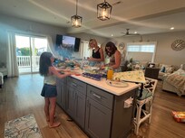 Open kitchen/familu area was always in use!