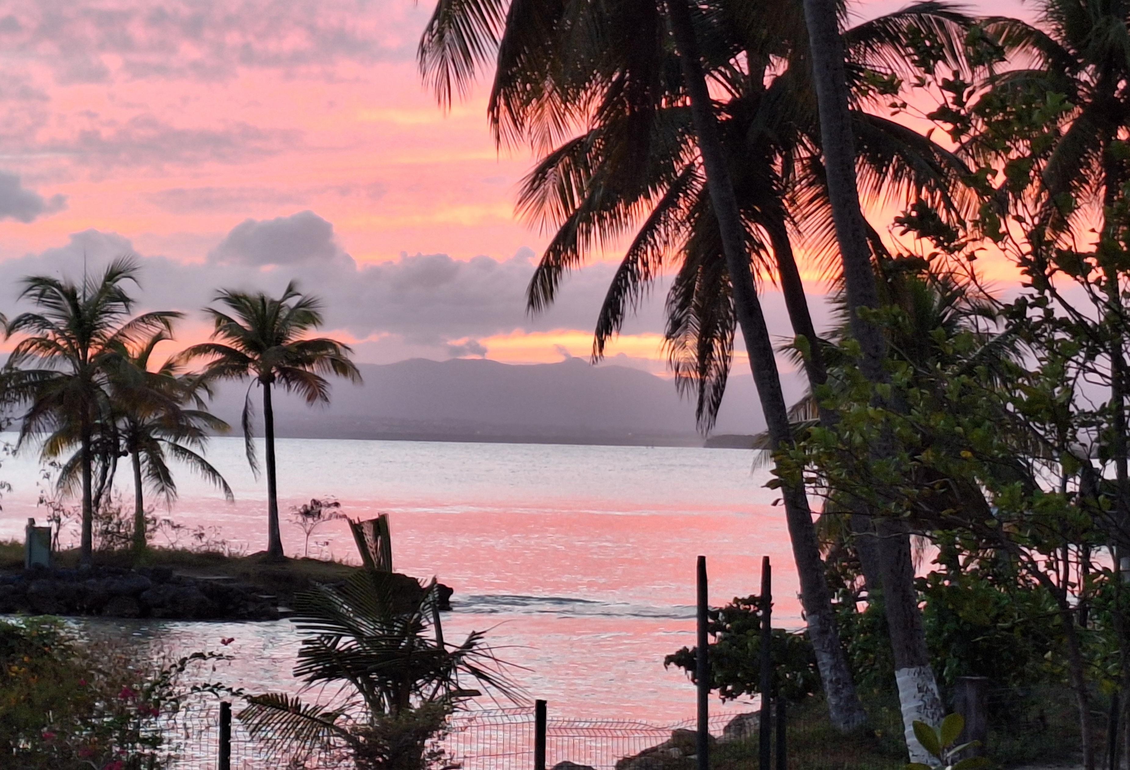 Couché de soleil vu de la loggia