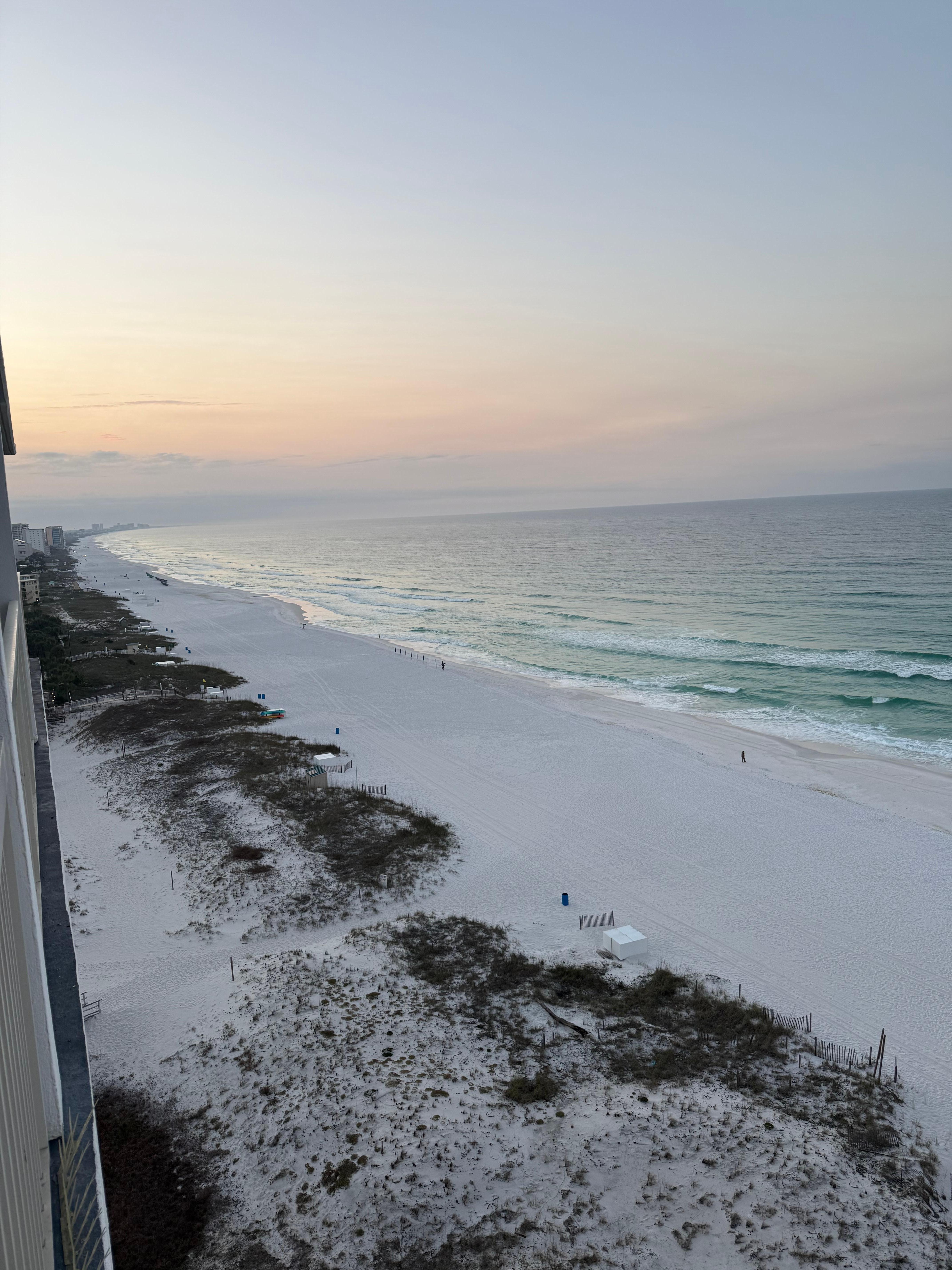 View towards sunrise 