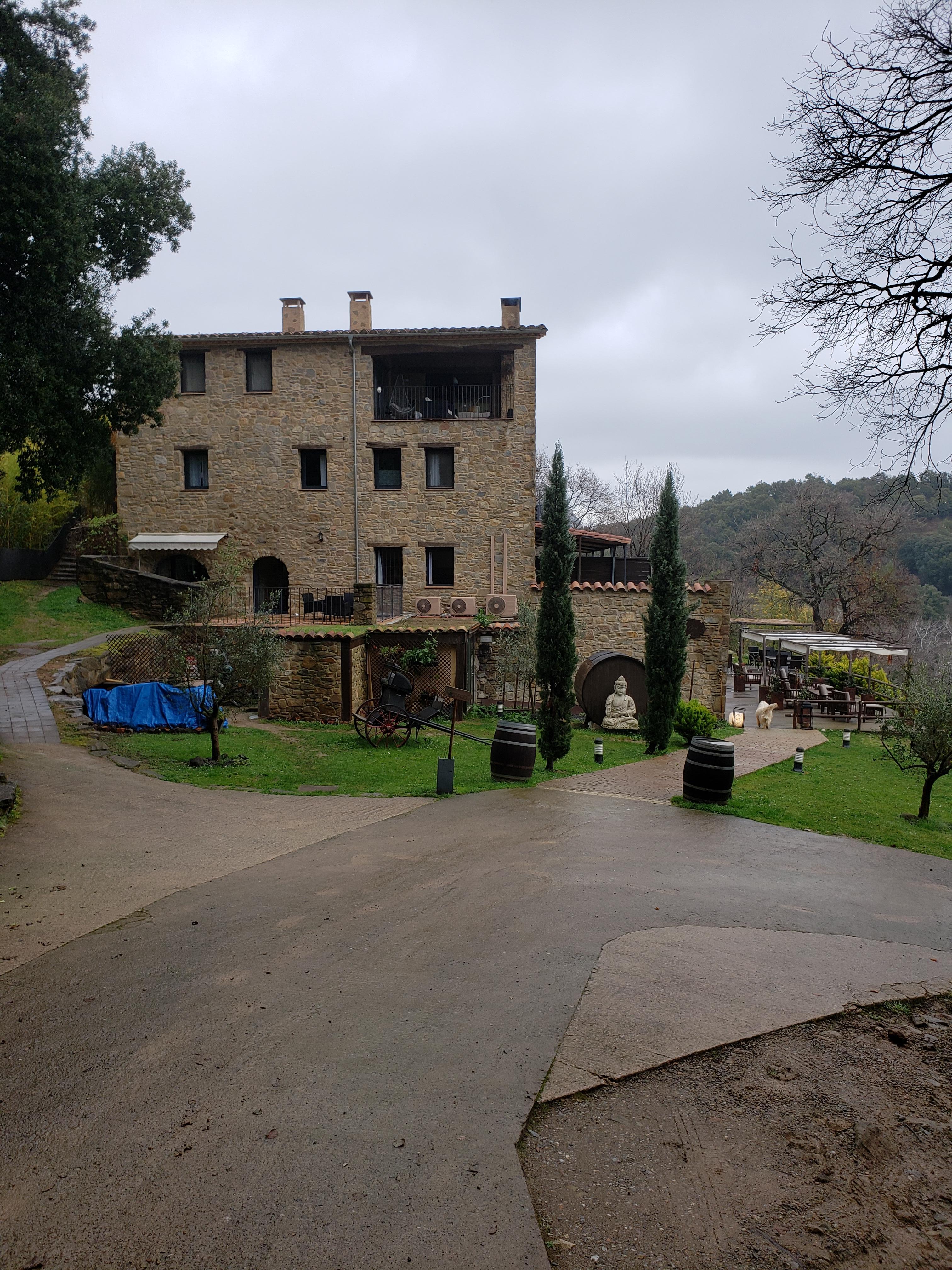 Beautiful setting! We came in mid-march, hence the clouds. Has stunning views of the valley!