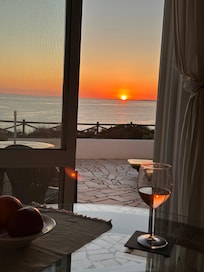 Sonnenuntergang frei Haus