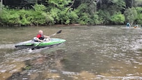 Kayaking around the creek