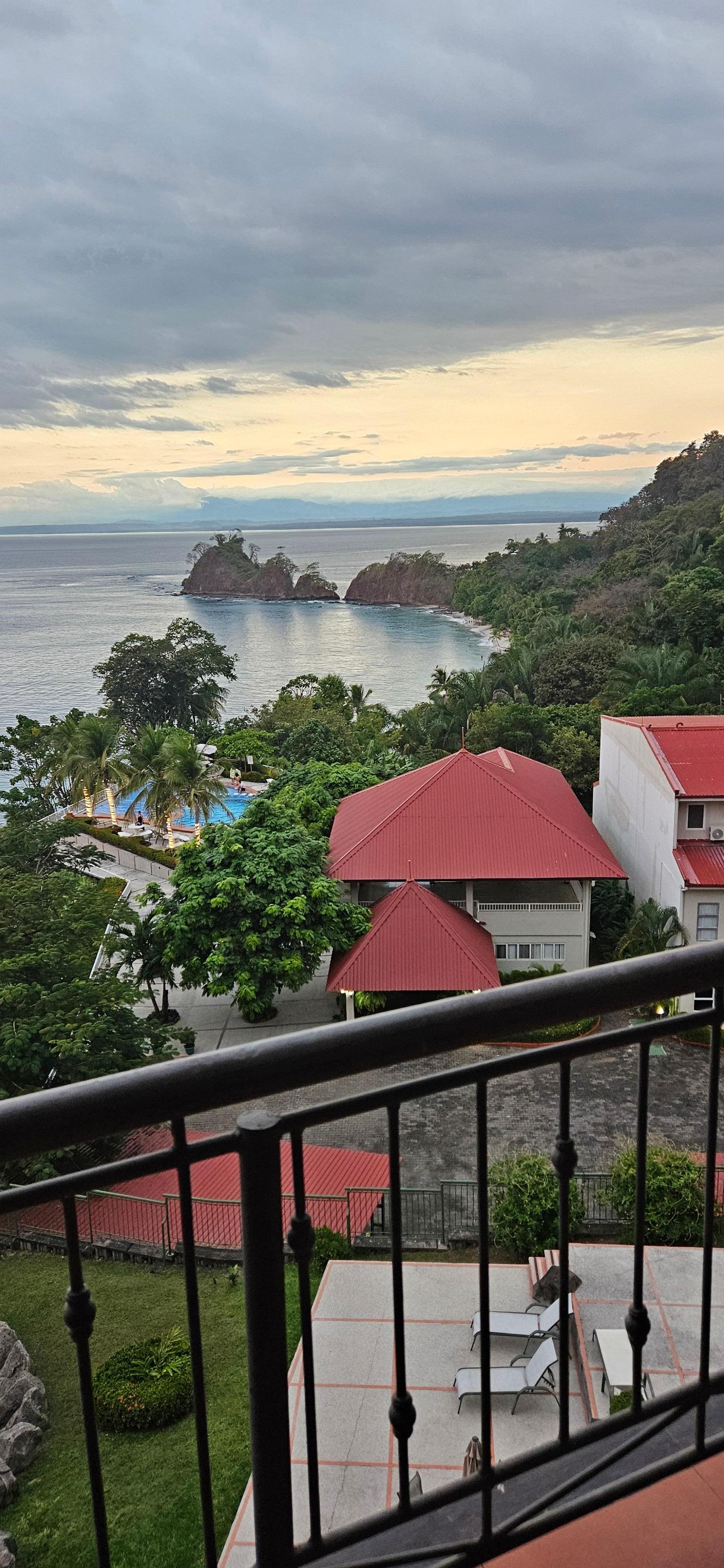 View of Playa Blanca from deck