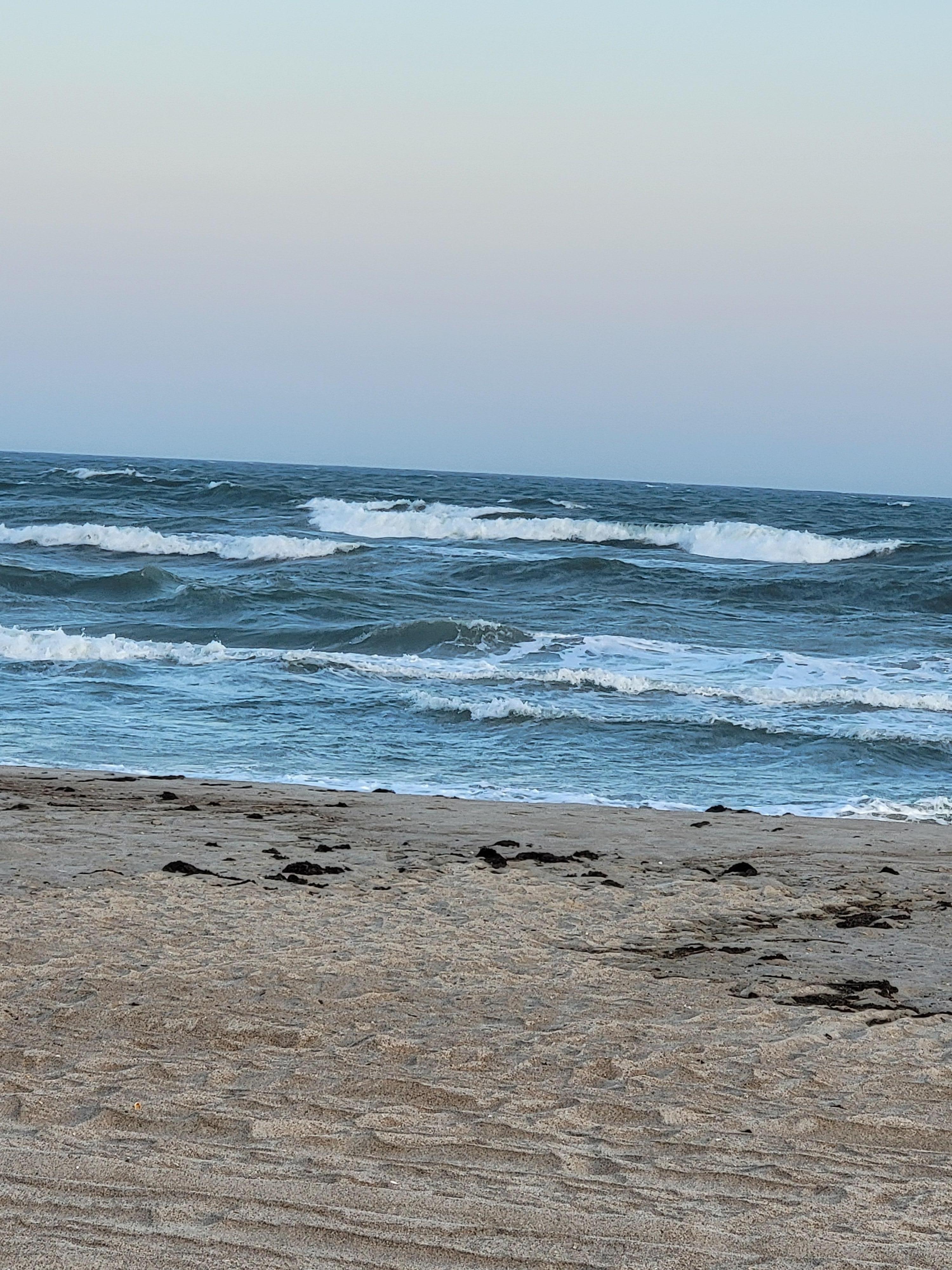 The beach a couple blocks away