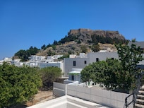 View of the acropolis from hotel