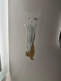 Where the lotion dispenser was…