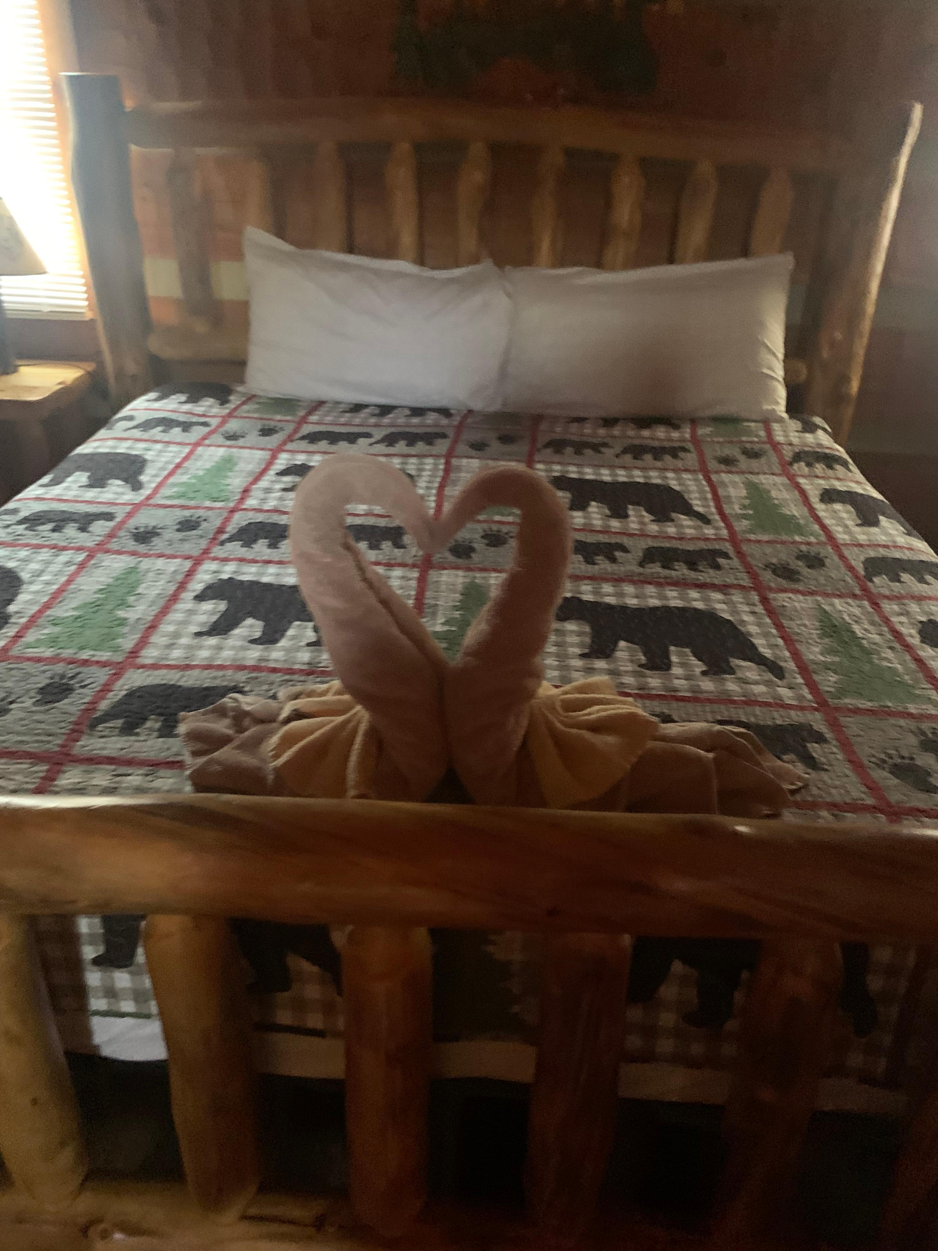 Big nice beautiful bed