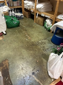 The fresh linen storage room