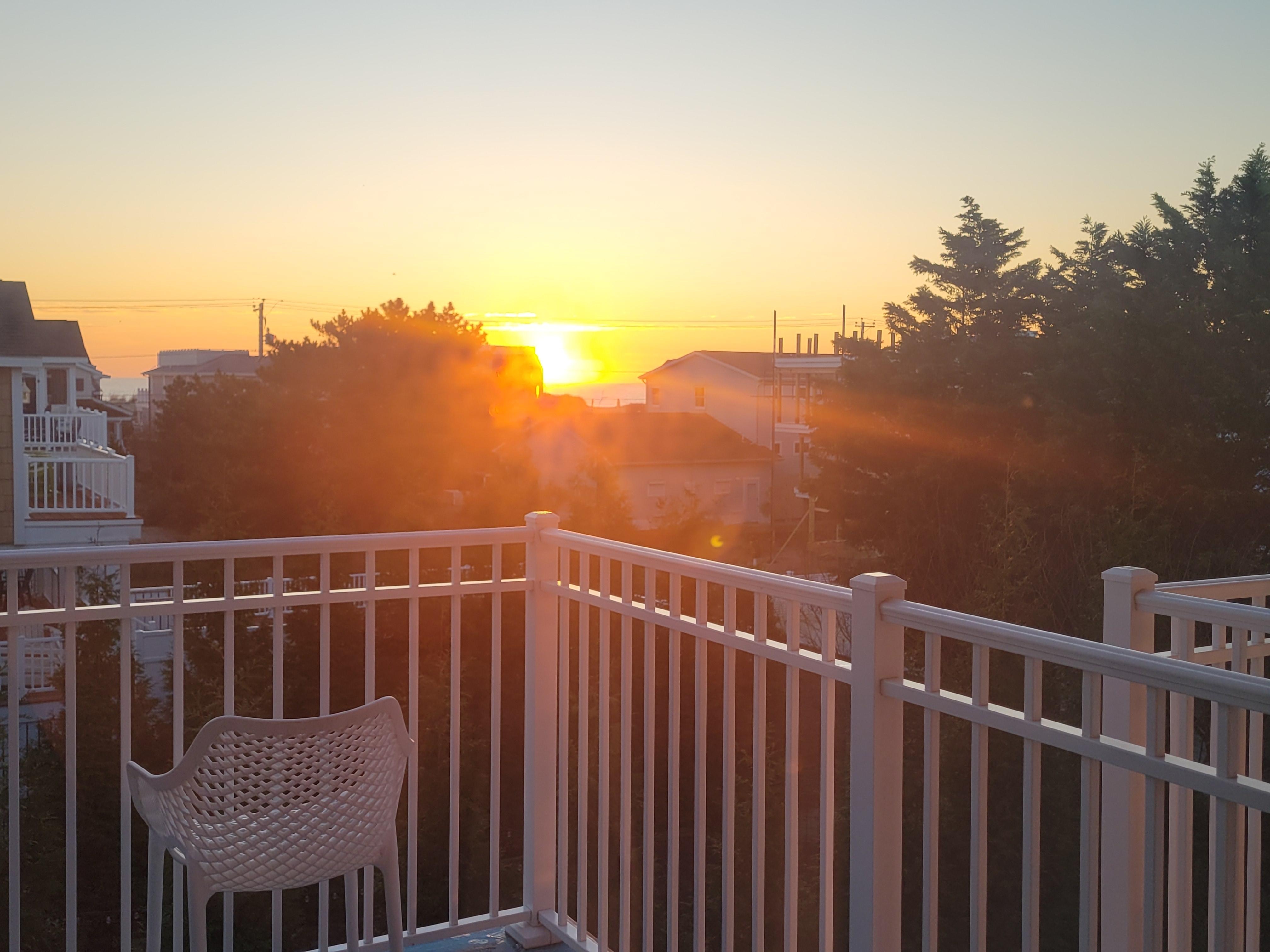 The sunrise view was a surprise! 