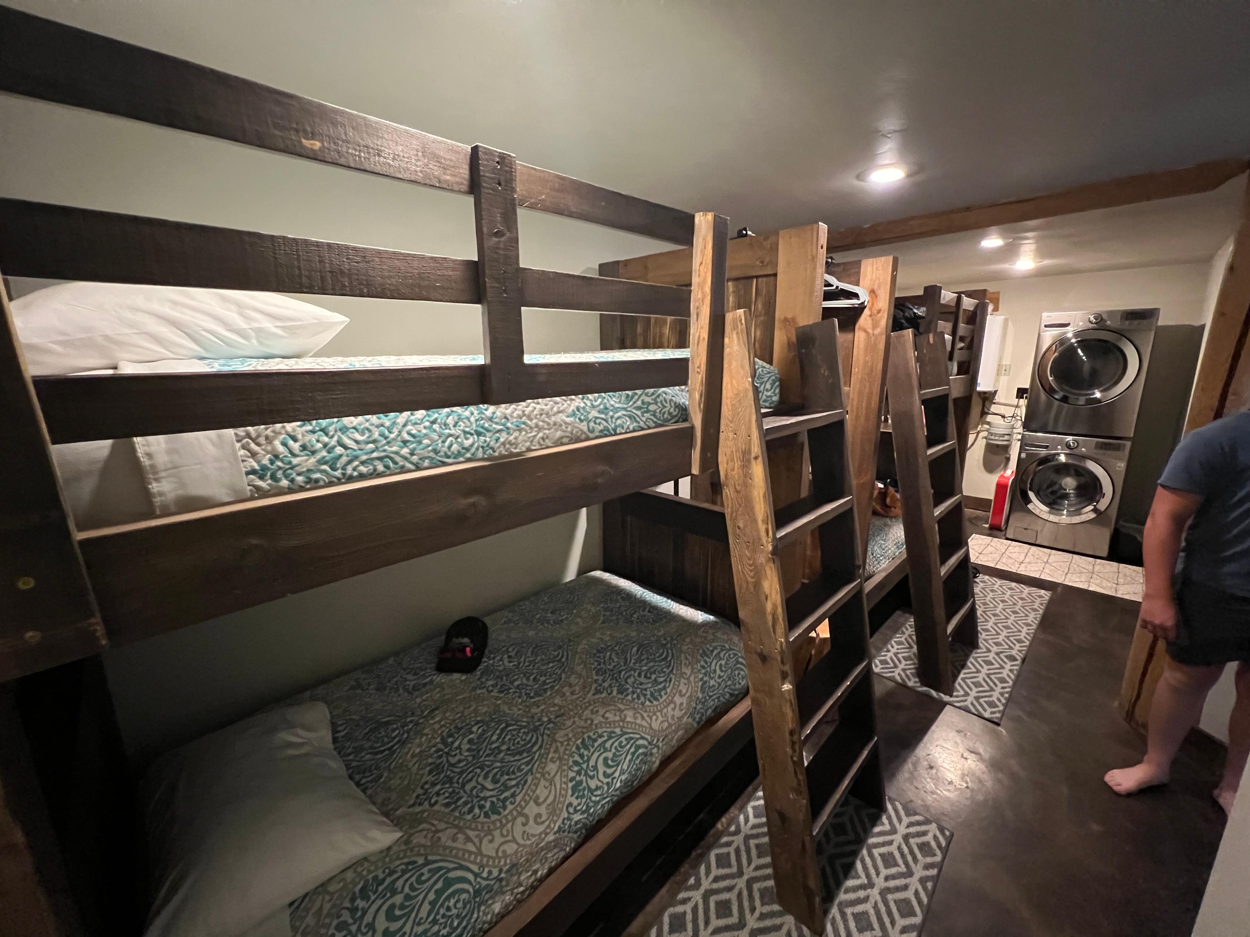 Bunk/laundry room.