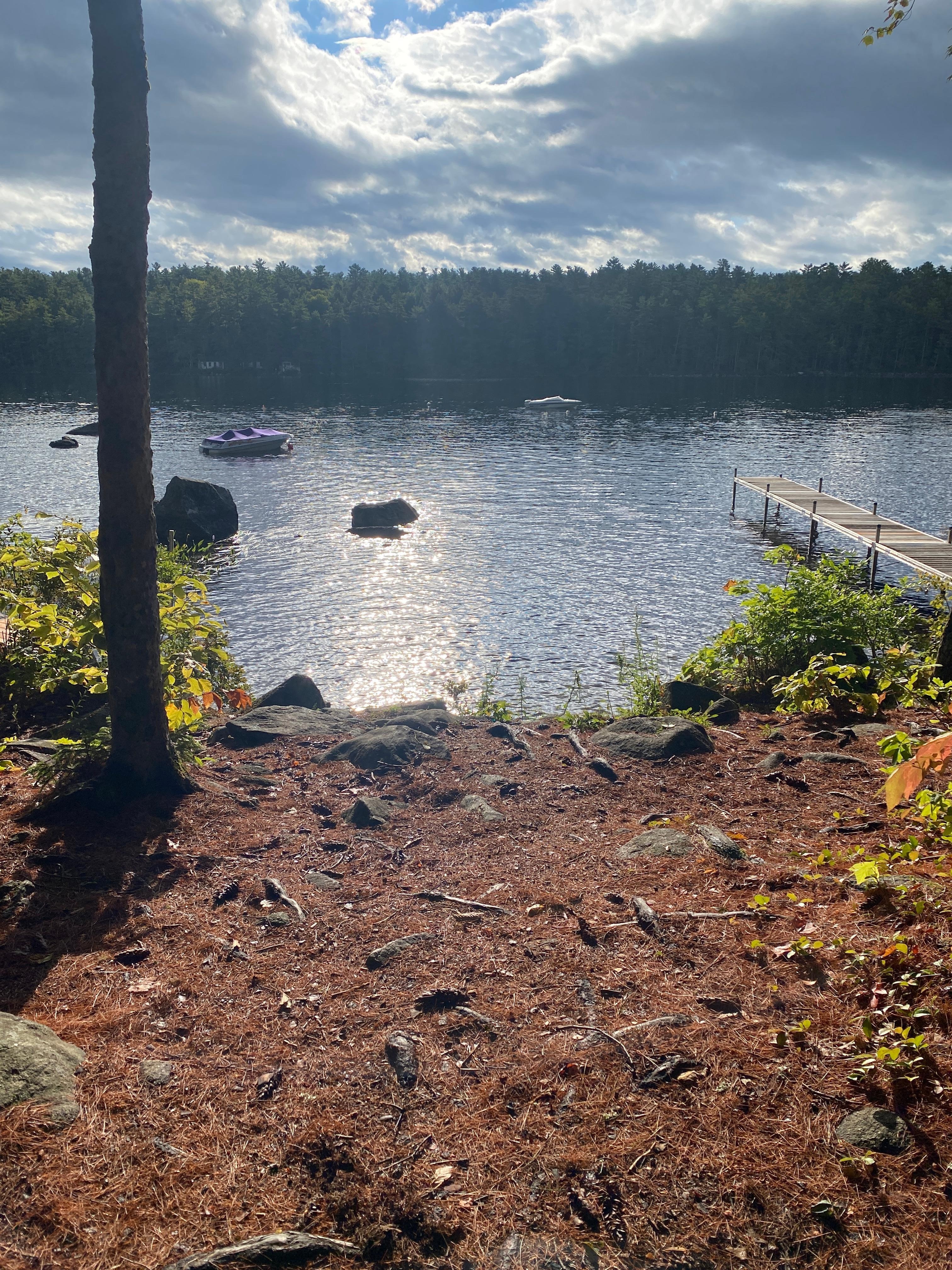 Pretty boat launch area. 