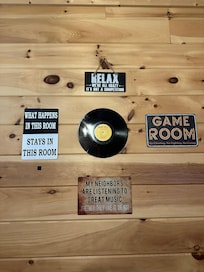 Downstairs level with game room