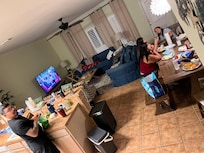 Preparing and sharing our plans and great conversations of our day.