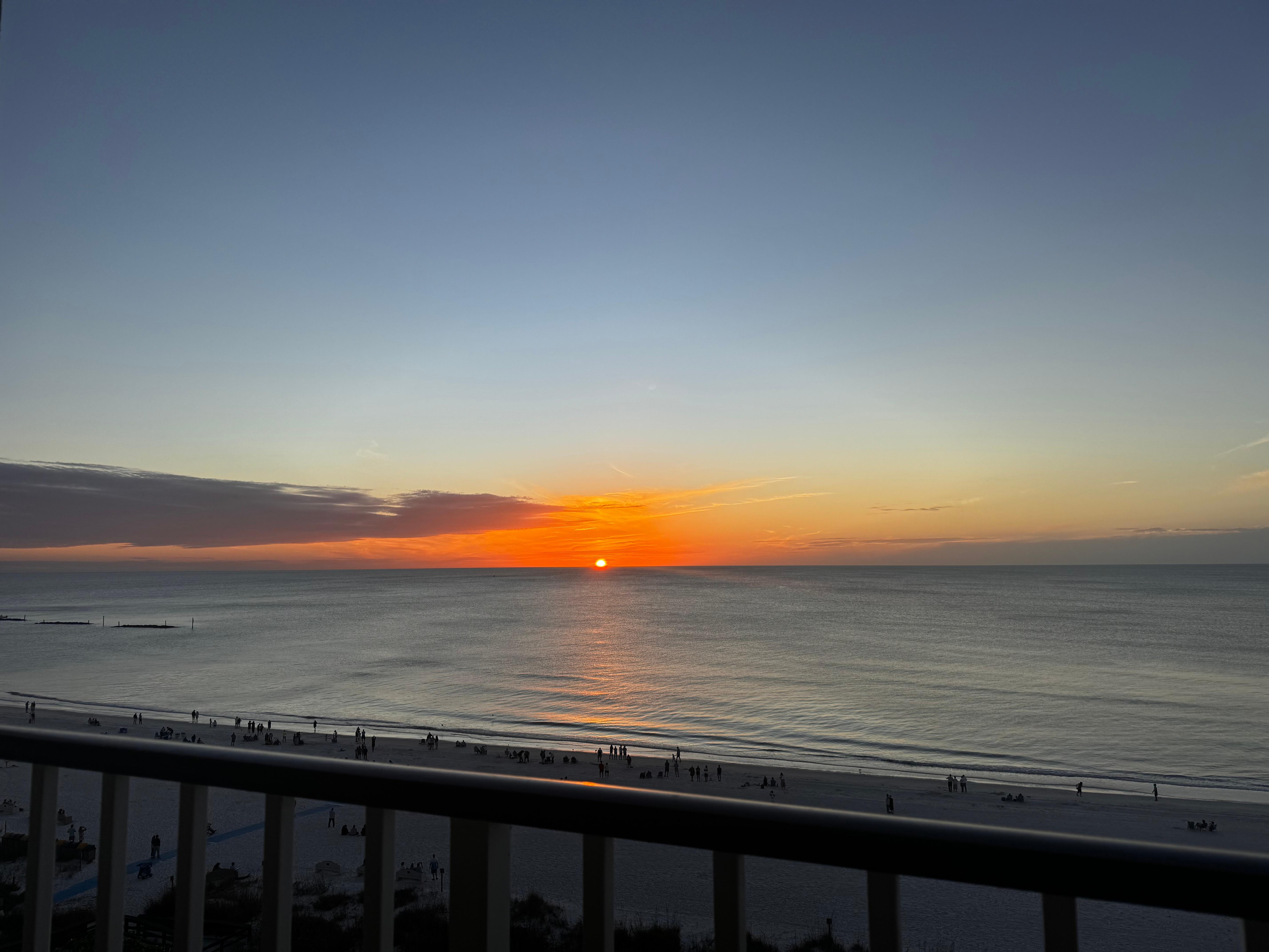 Sunset from the balcony.