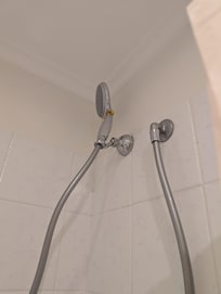 Shower bracket fixed upsidedown