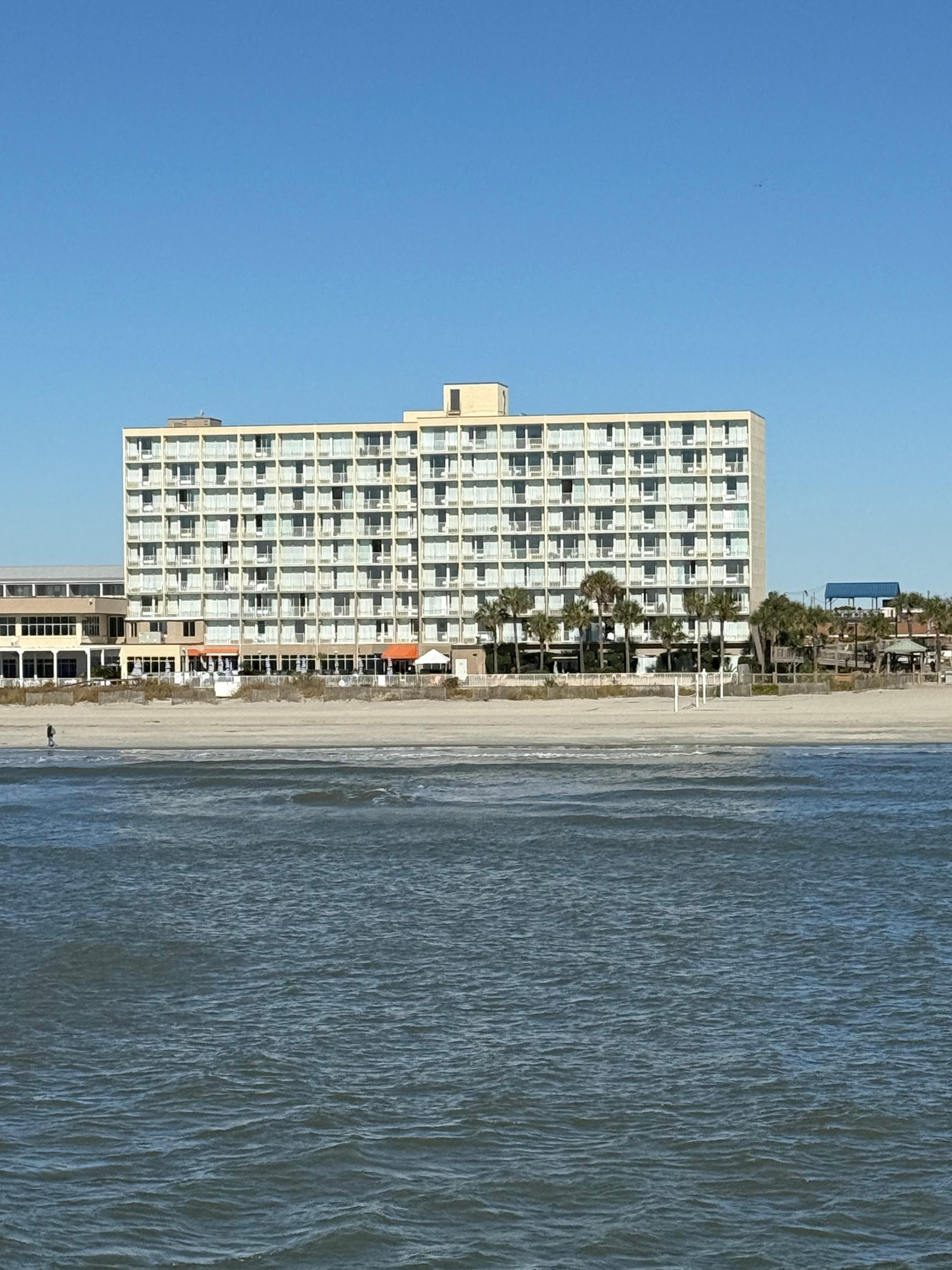 The hotel from the pier 