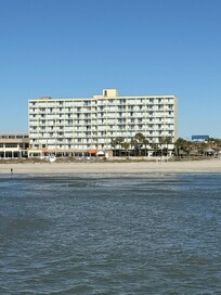 The hotel from the pier