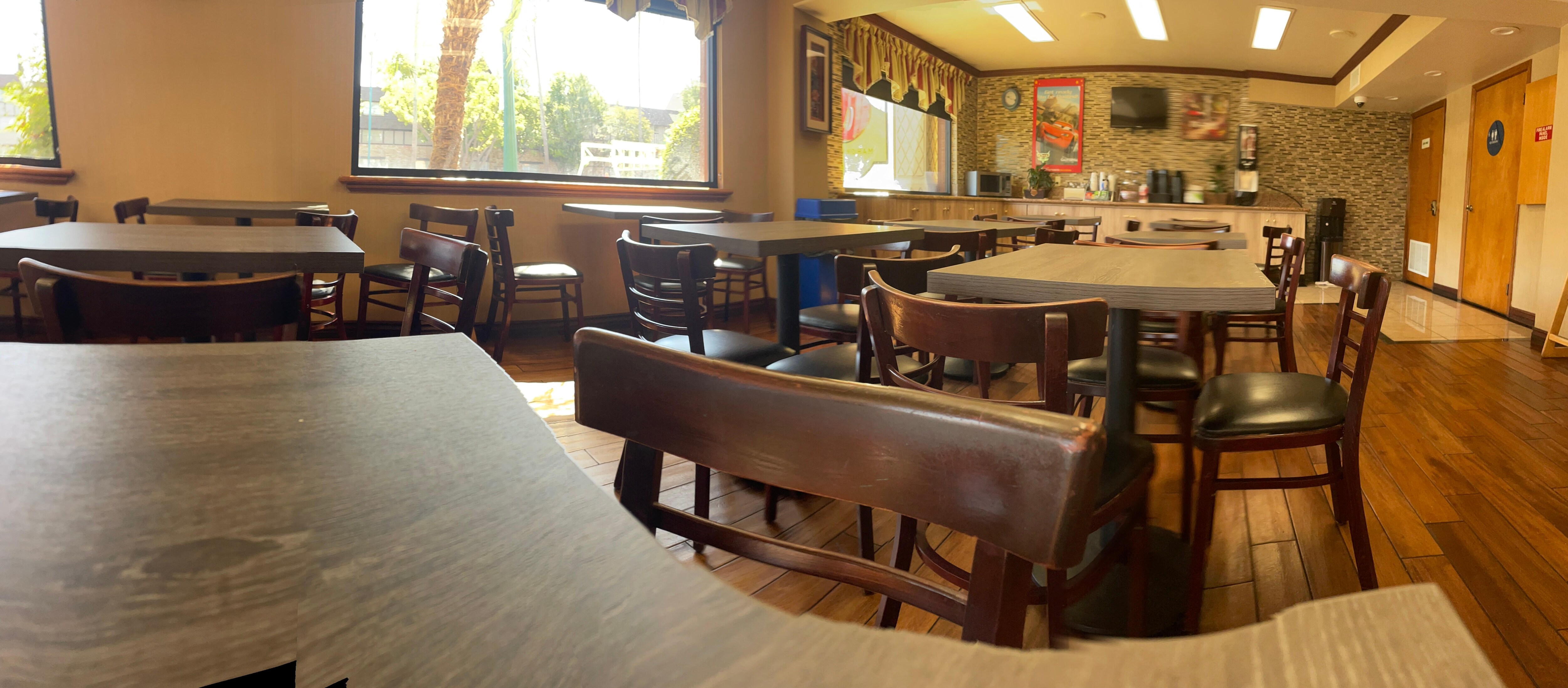 Cafeteria of hotel 