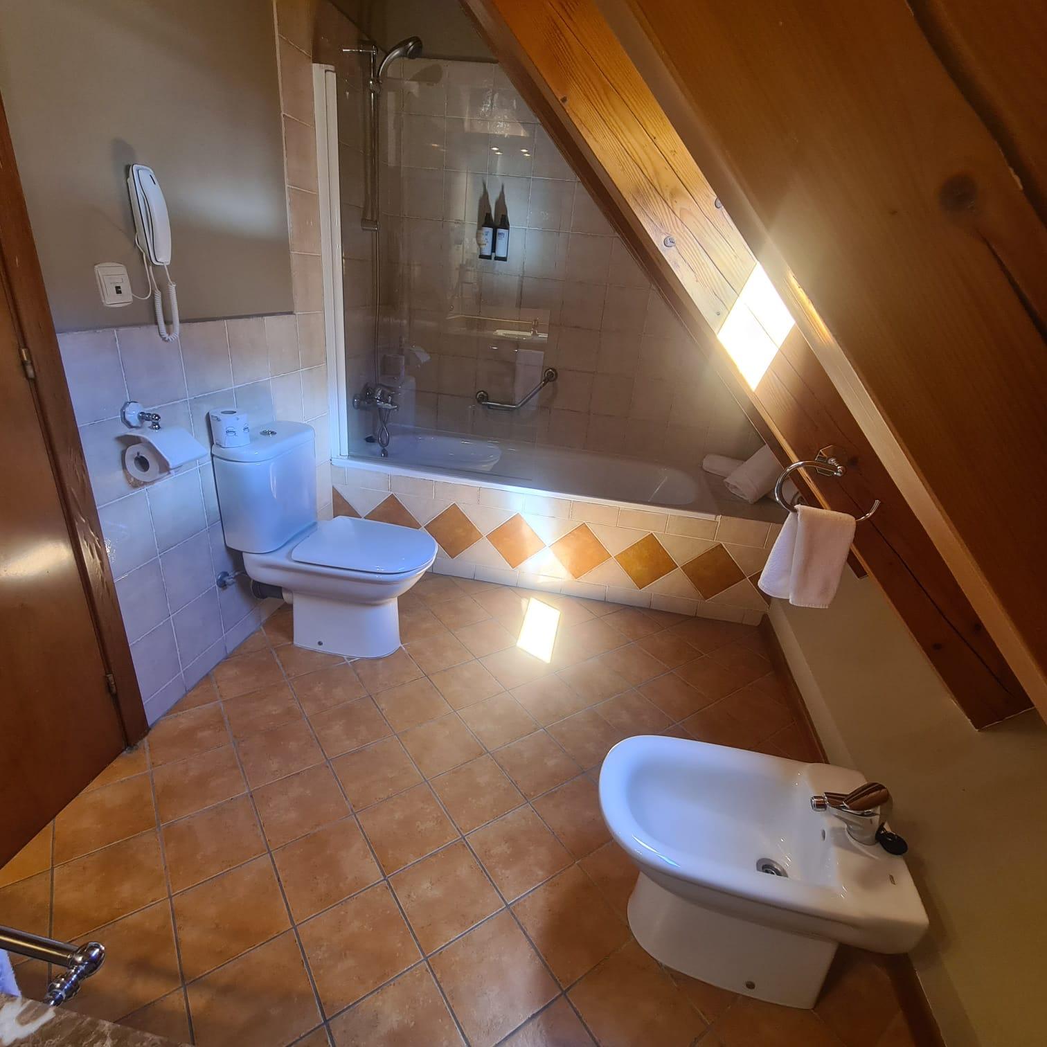 Second floor bathroom + Bath