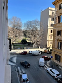 vista a la esquina desde la habitación