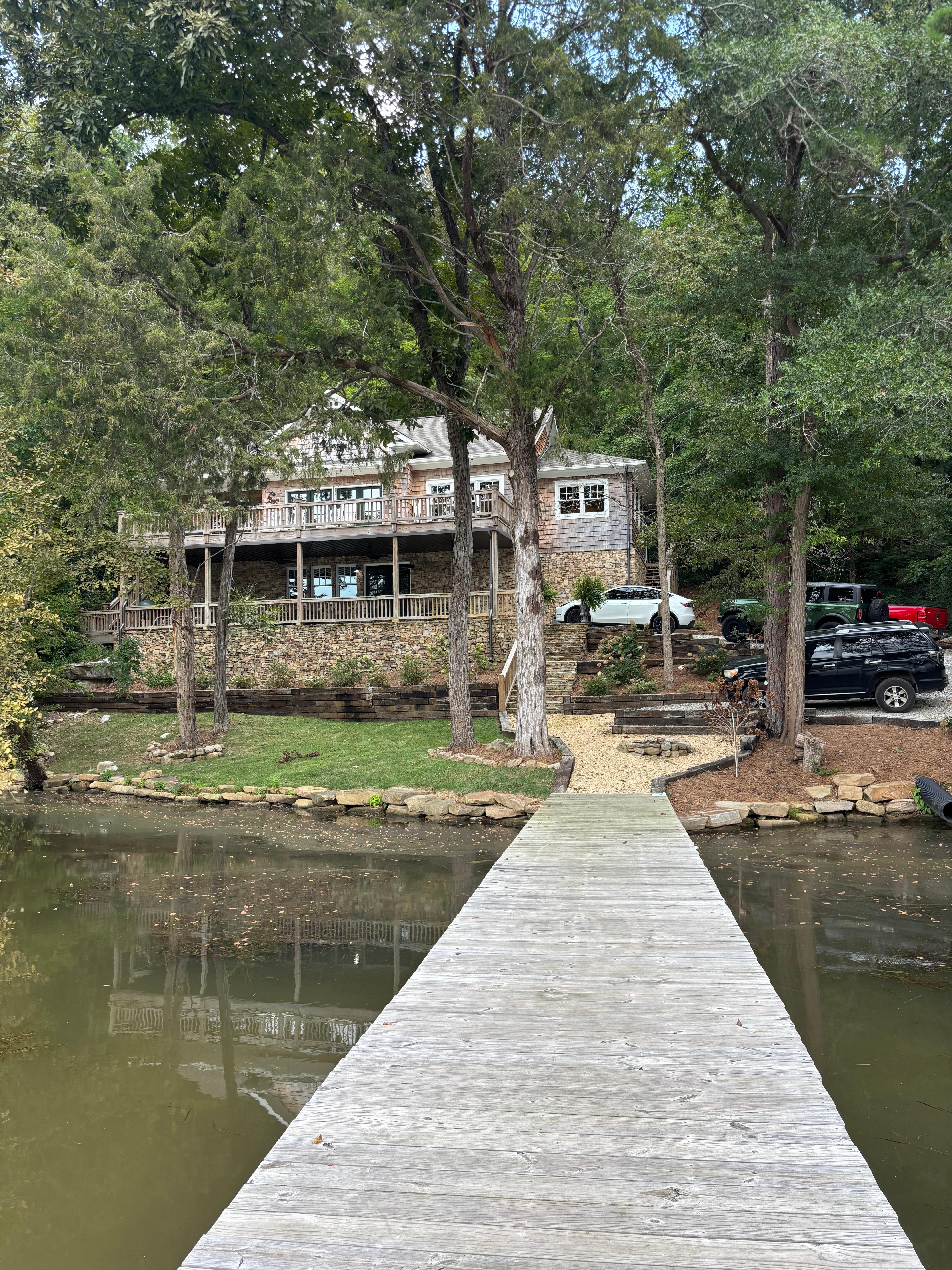 View of home from boat dock 