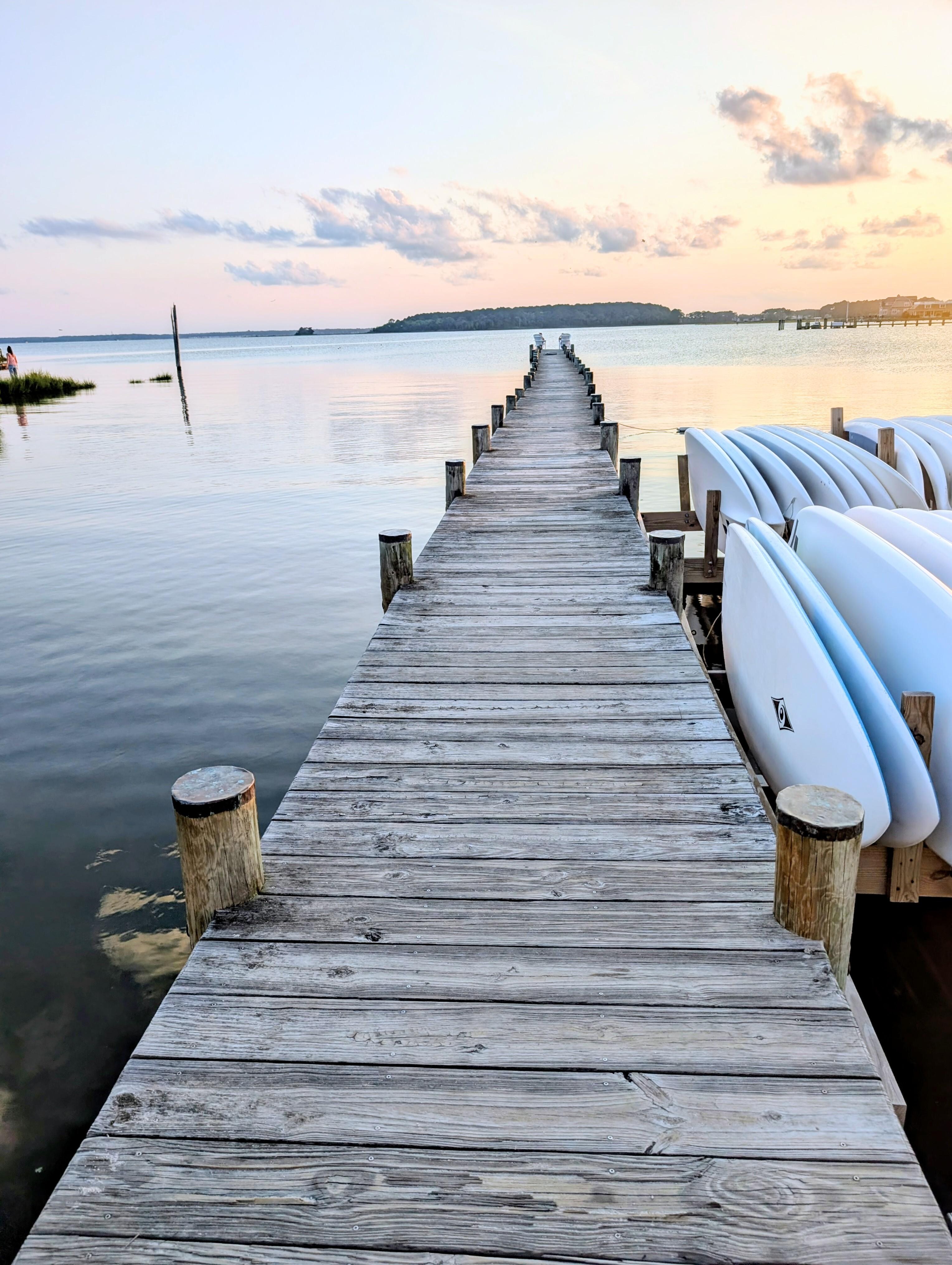 Pier on the property. Also a great place to watch the sunset.