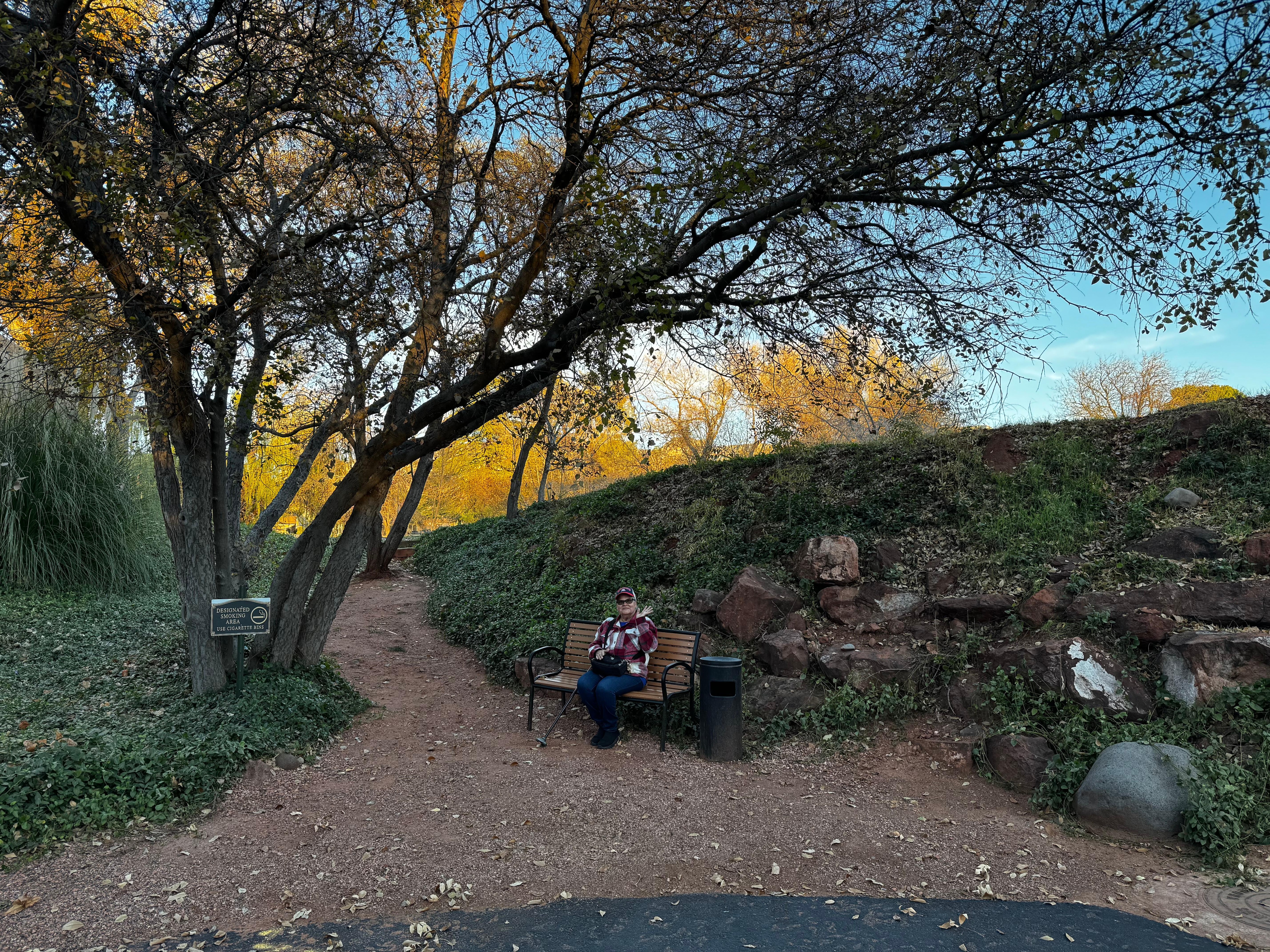 Evening stroll around the property 