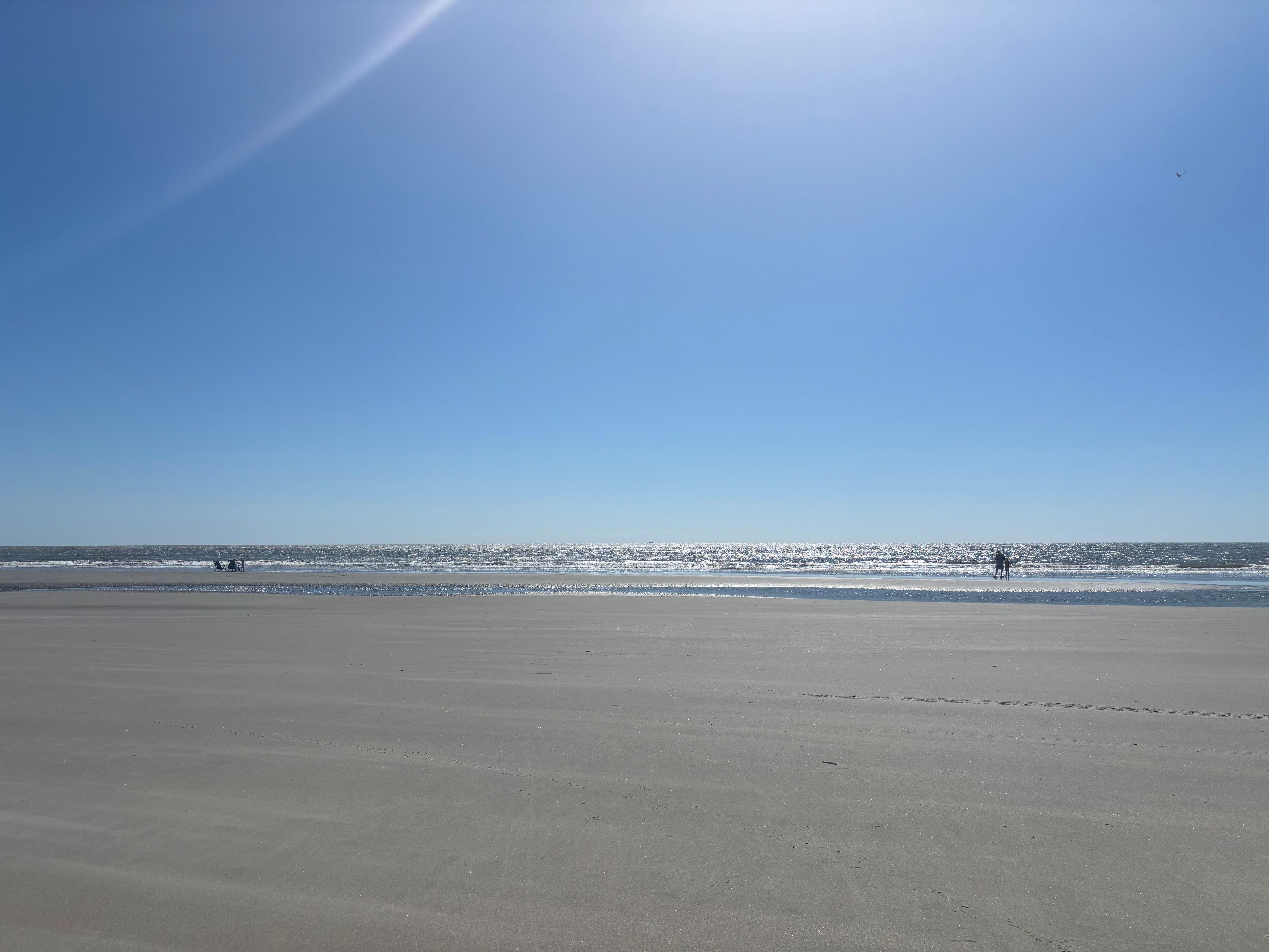 Nearby beach that is about a five minute walk