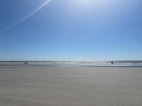 Nearby beach that is about a five minute walk