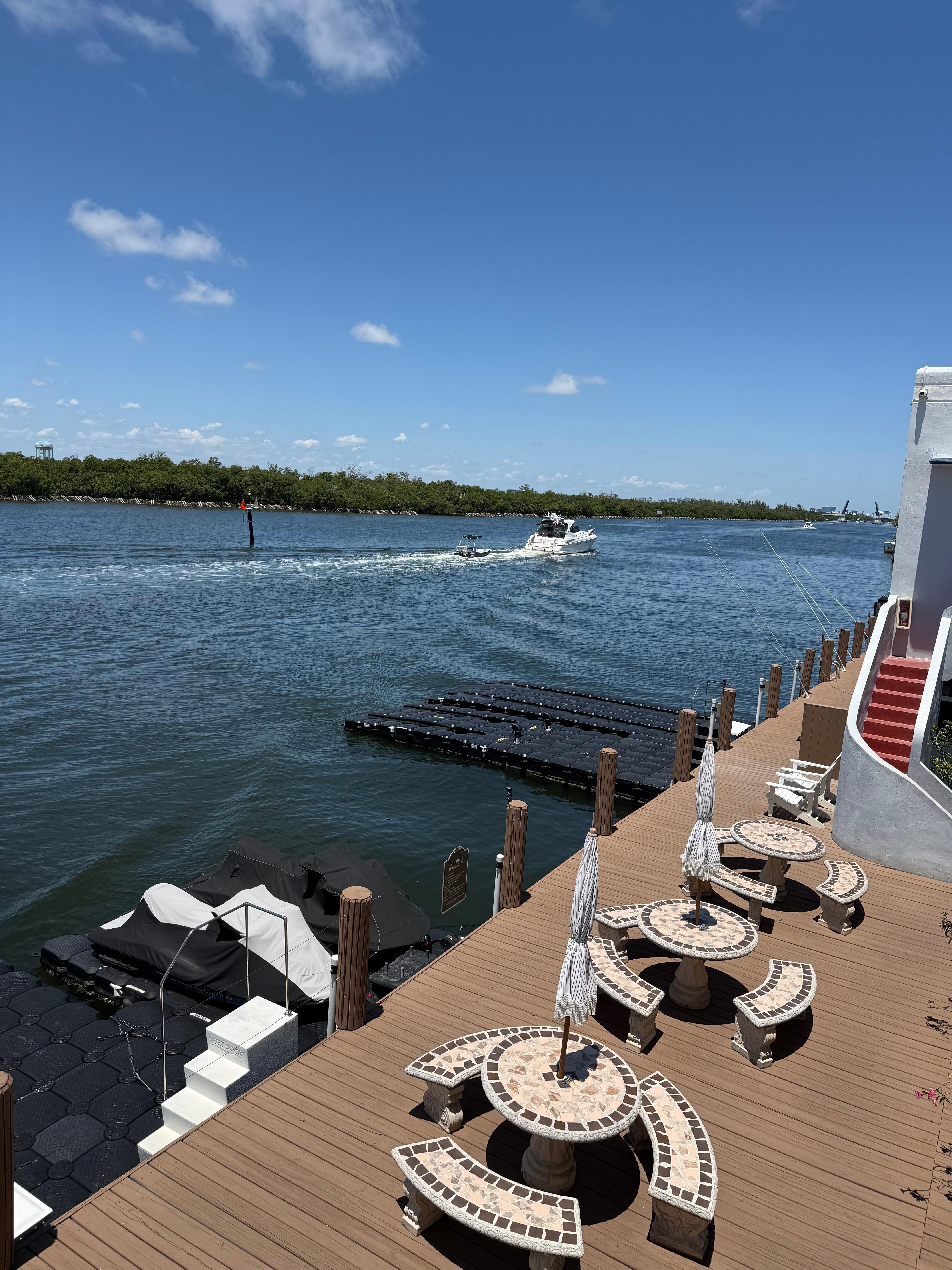 View of the patio at the property. 