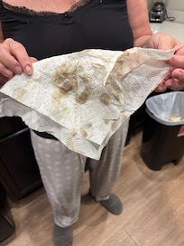 Dirty kitchen floor