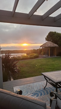 Sunset from the back porch