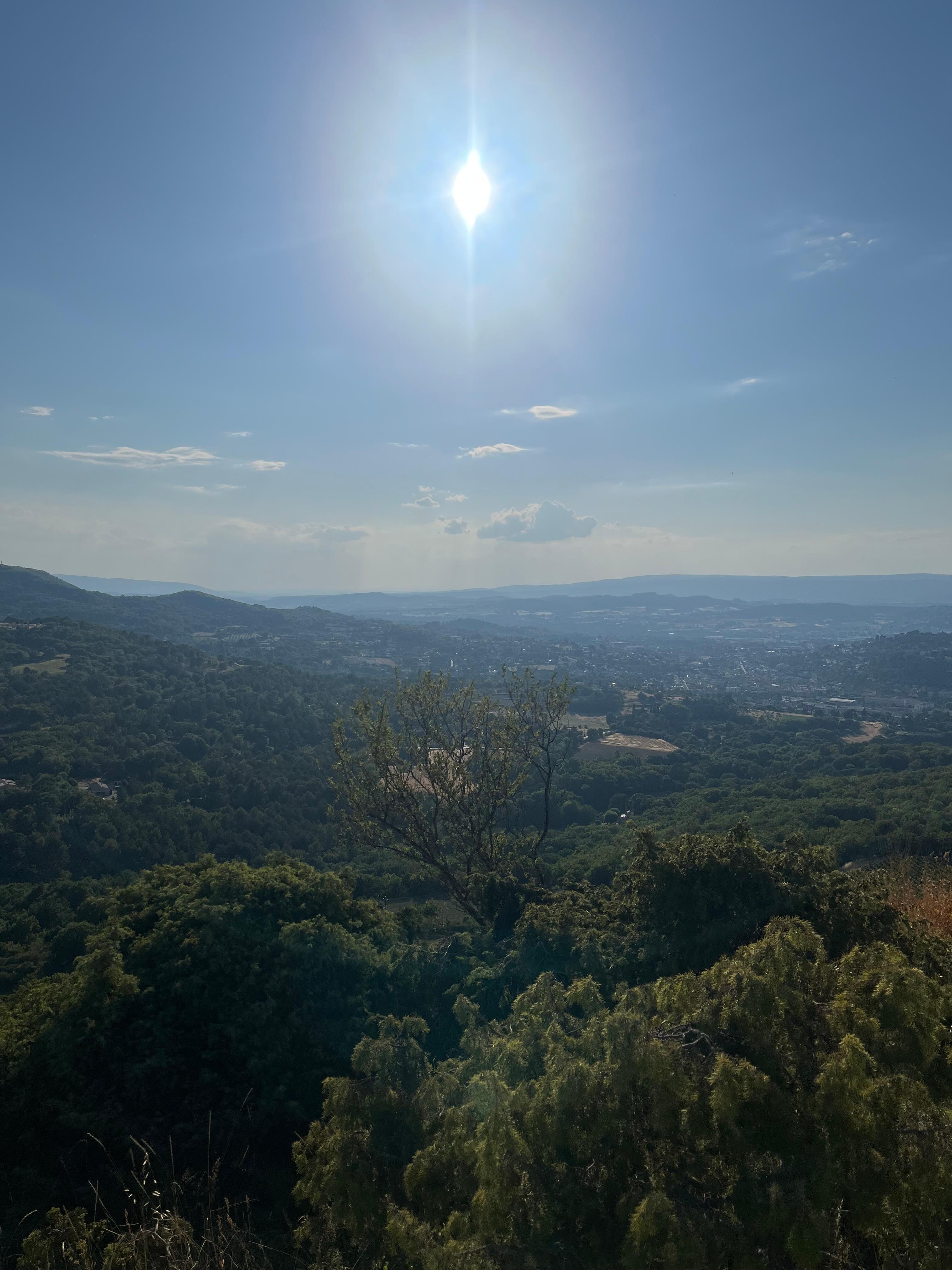 Vue du haut de saignon