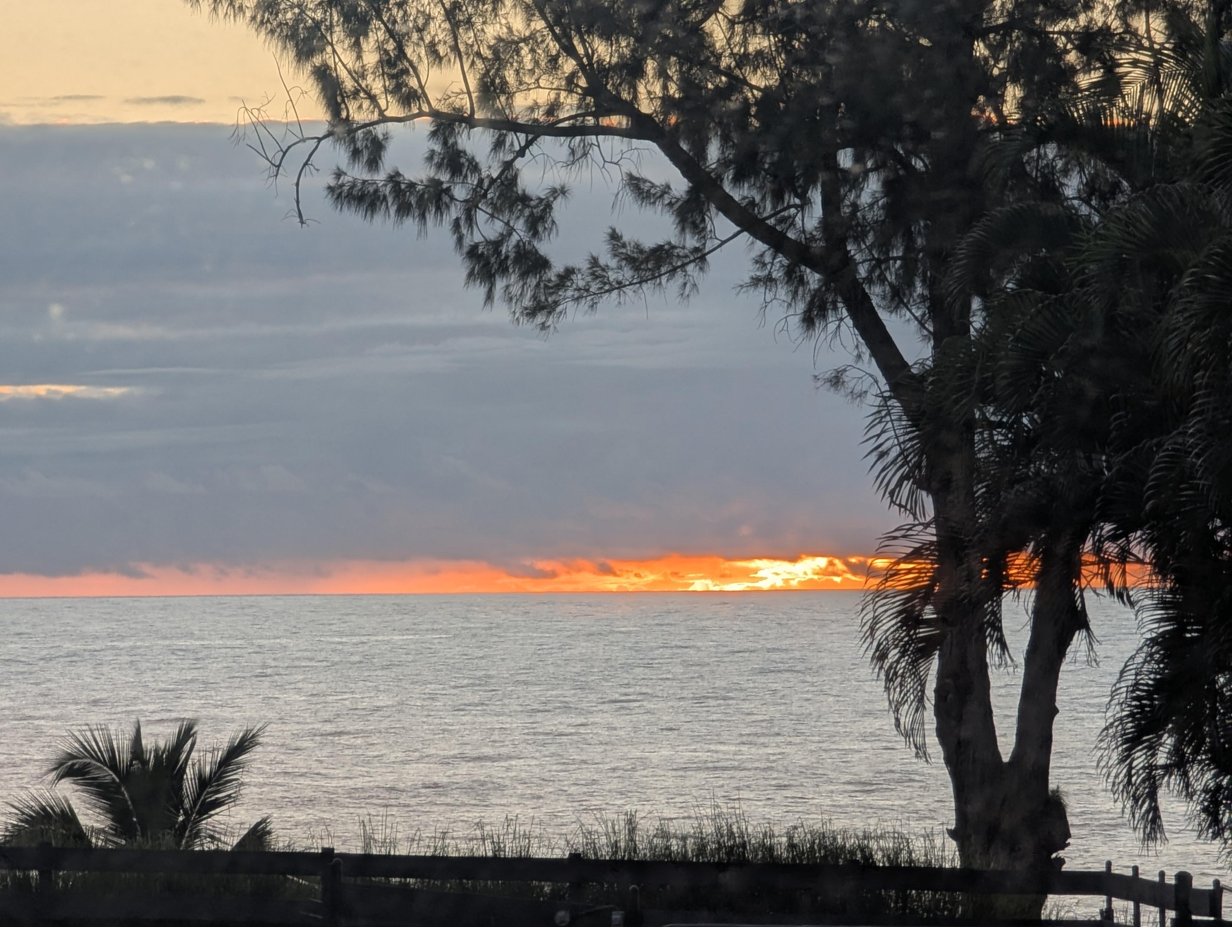 Sunrise from the bedroom