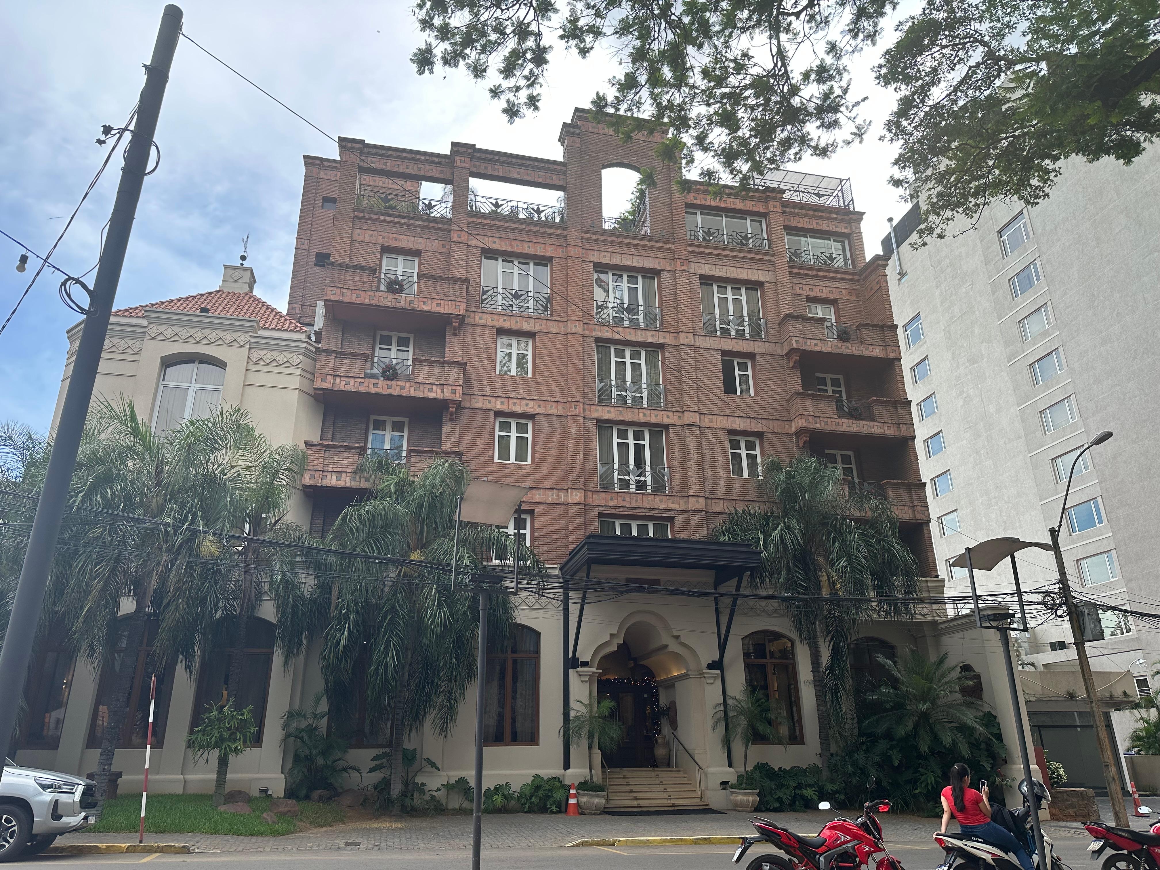 The building was recently built but the architecture portrays a classic European flavor.