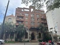 The building was recently built but the architecture portrays a classic European flavor.