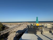 Another view of the roof top and the ramp to the beach