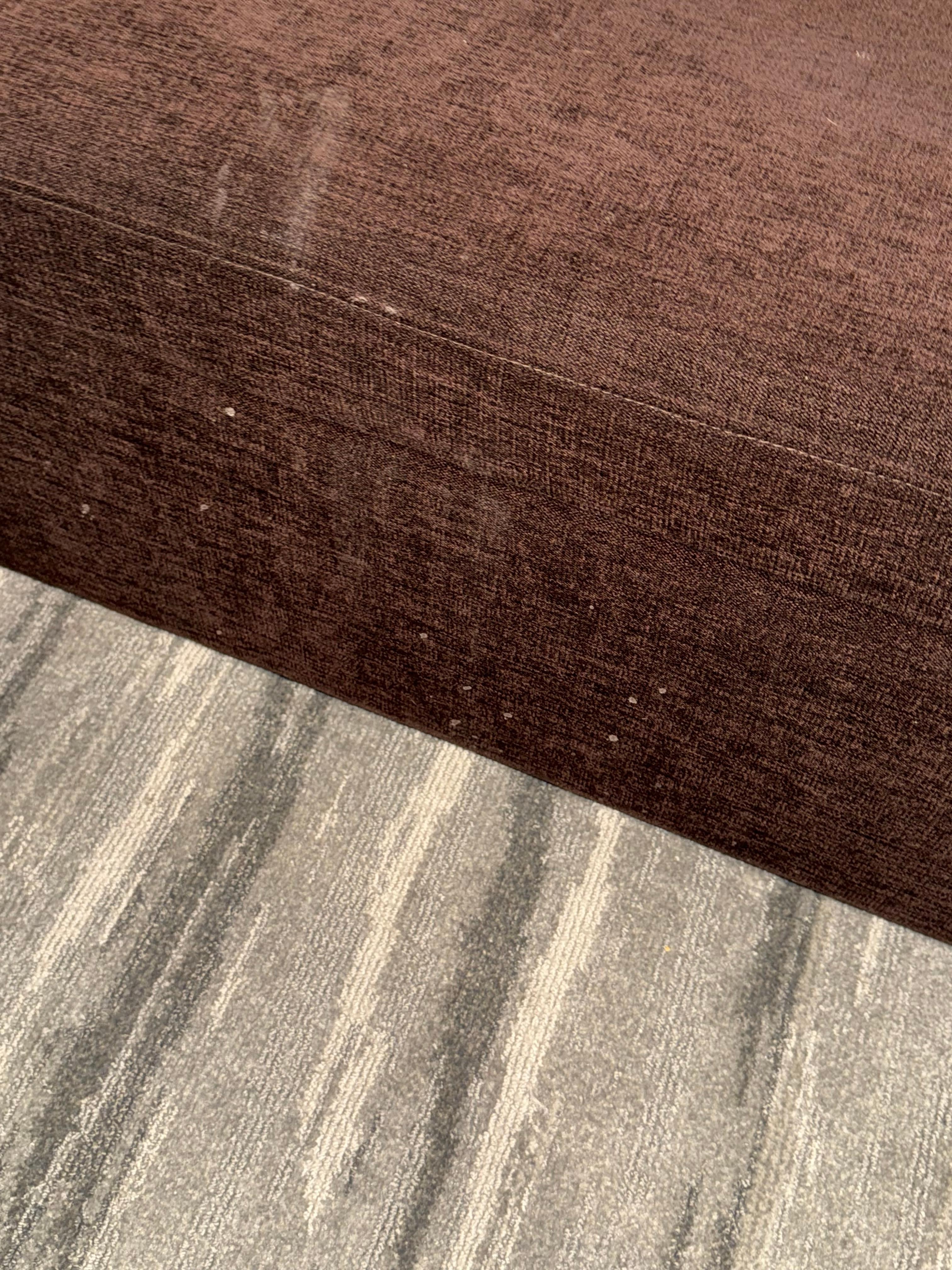 Stains on ottoman in 2nd room change