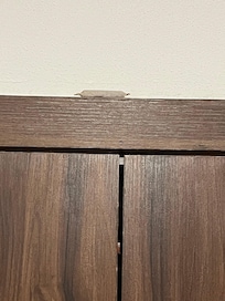 Illegal drugs up on top of trim left by?