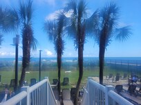 View of ocean from the outside pool.
