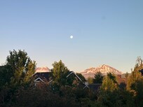 Morning view from the front deck.