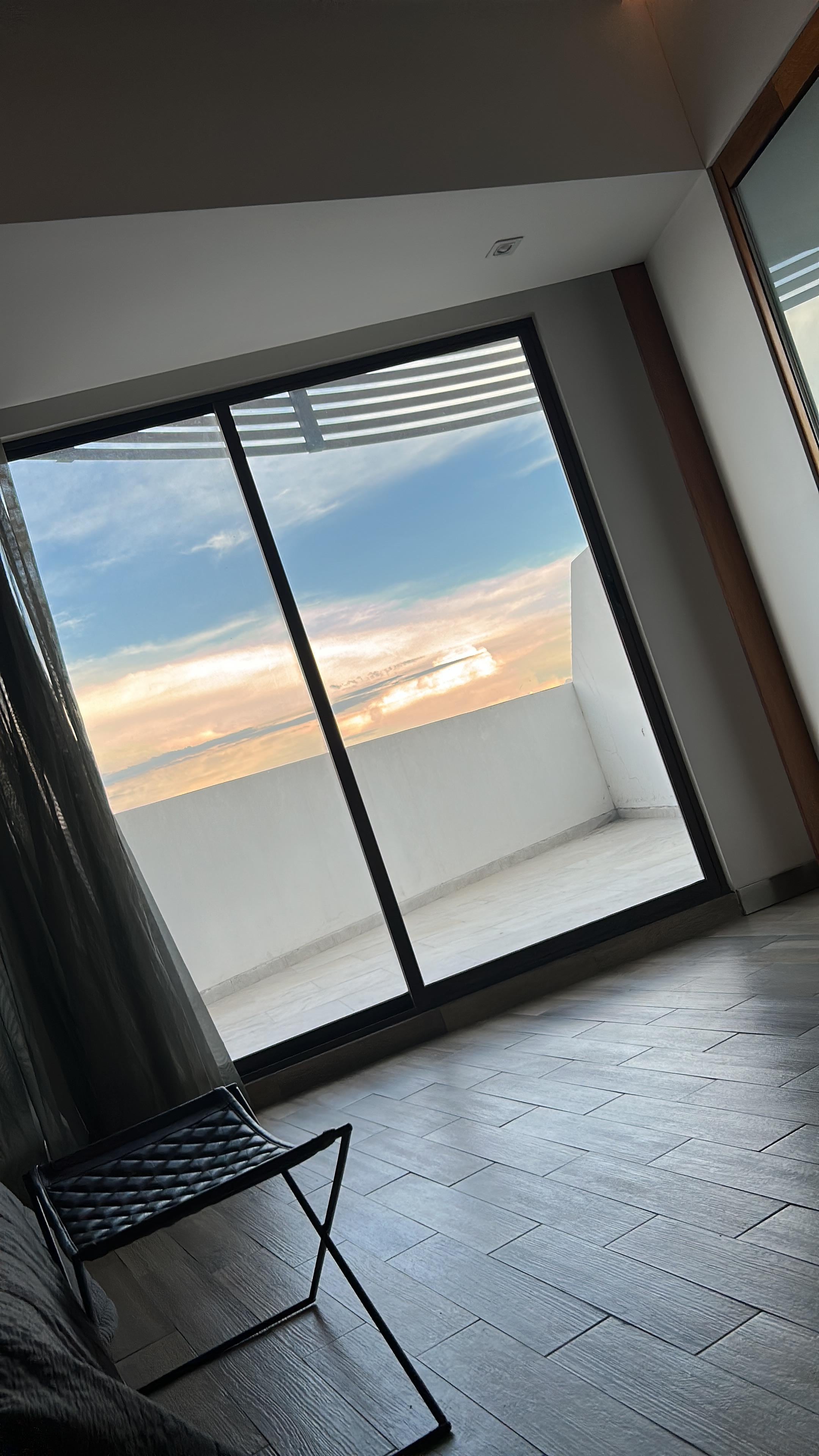 Vista de un atardecer.