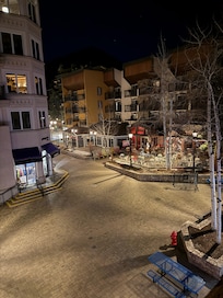 View from balcony at night