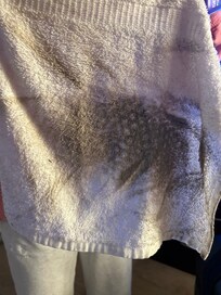 Wiped down a small section of the floor.