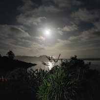 Early morning full moon