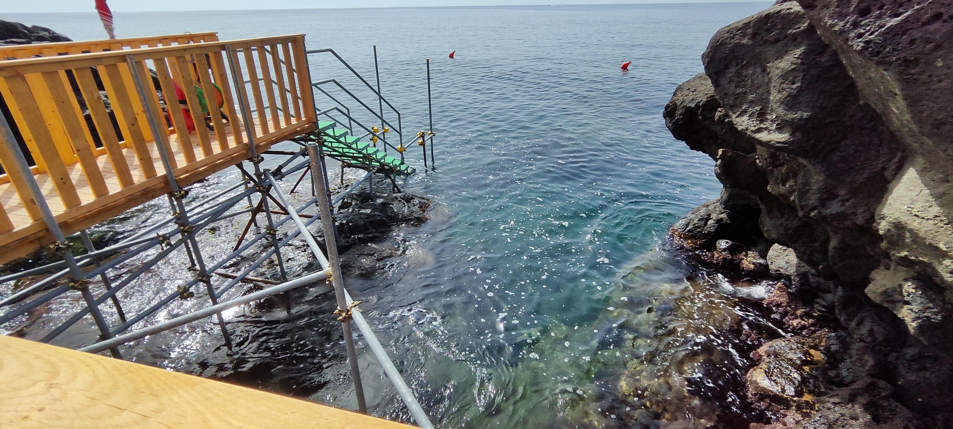 Solarium privato a mare