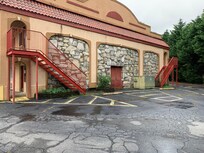 Exterior is ugly and run down