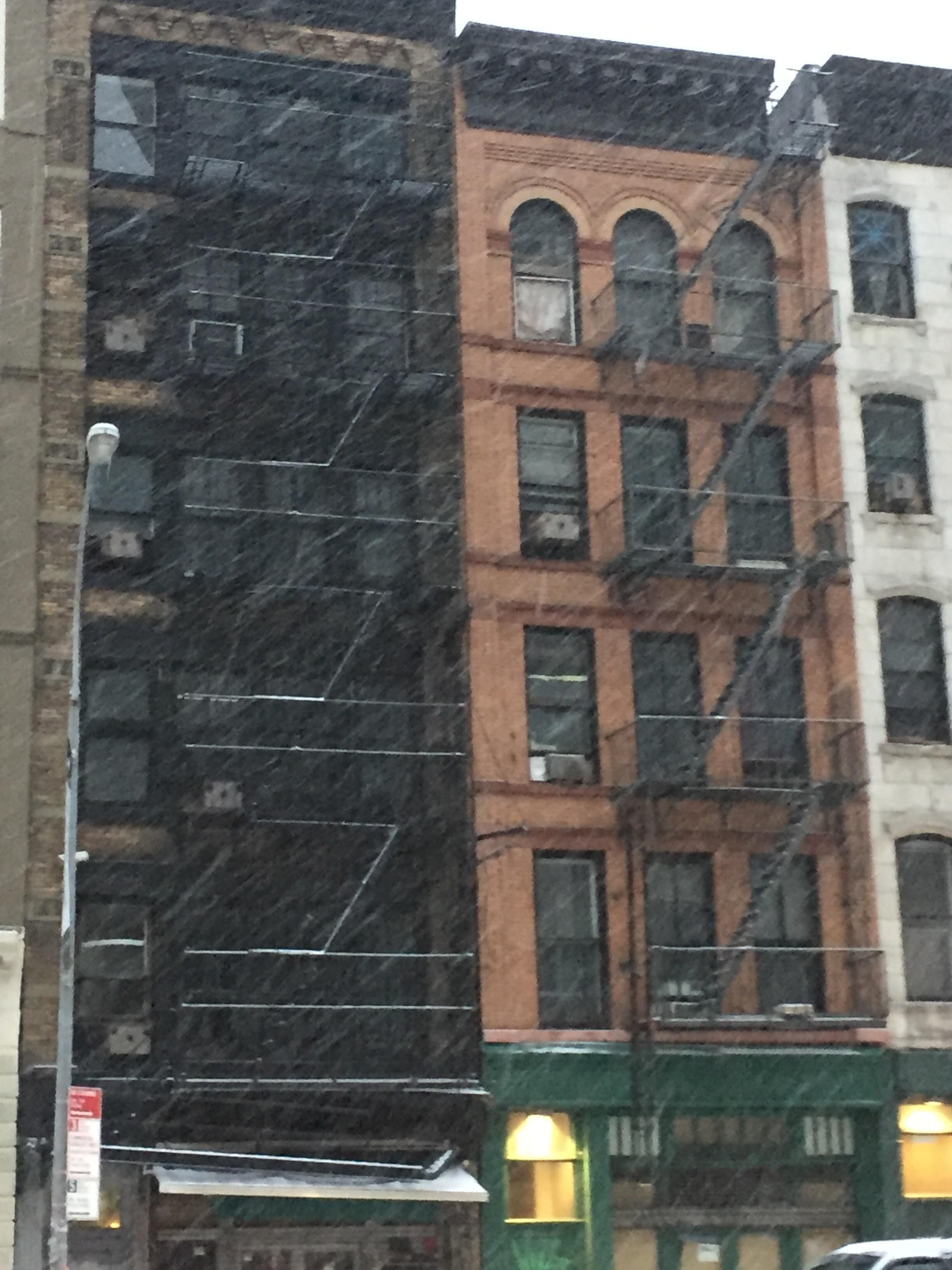 We were so lucky to see snow!