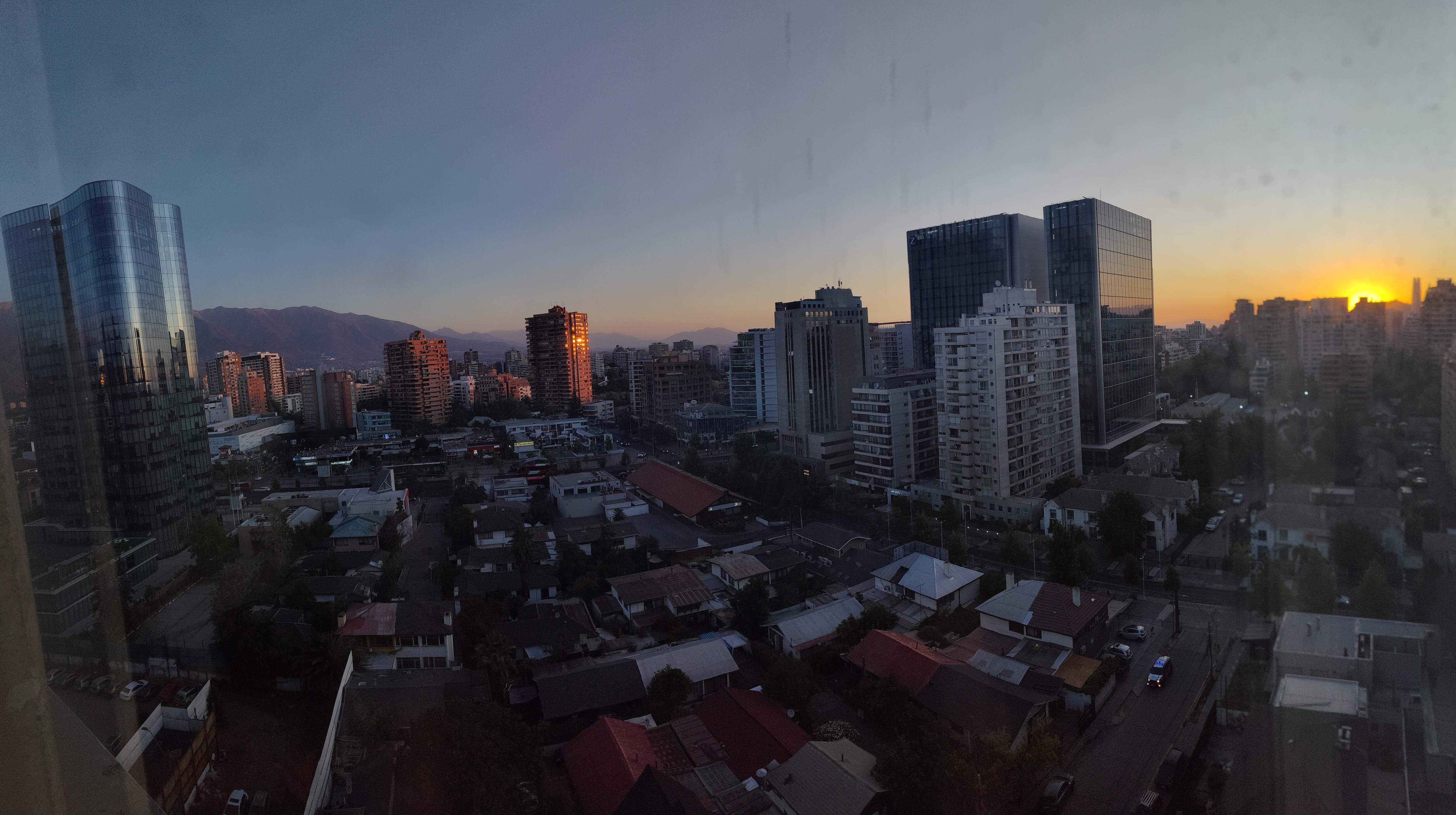 View from 13th floor of Santiago