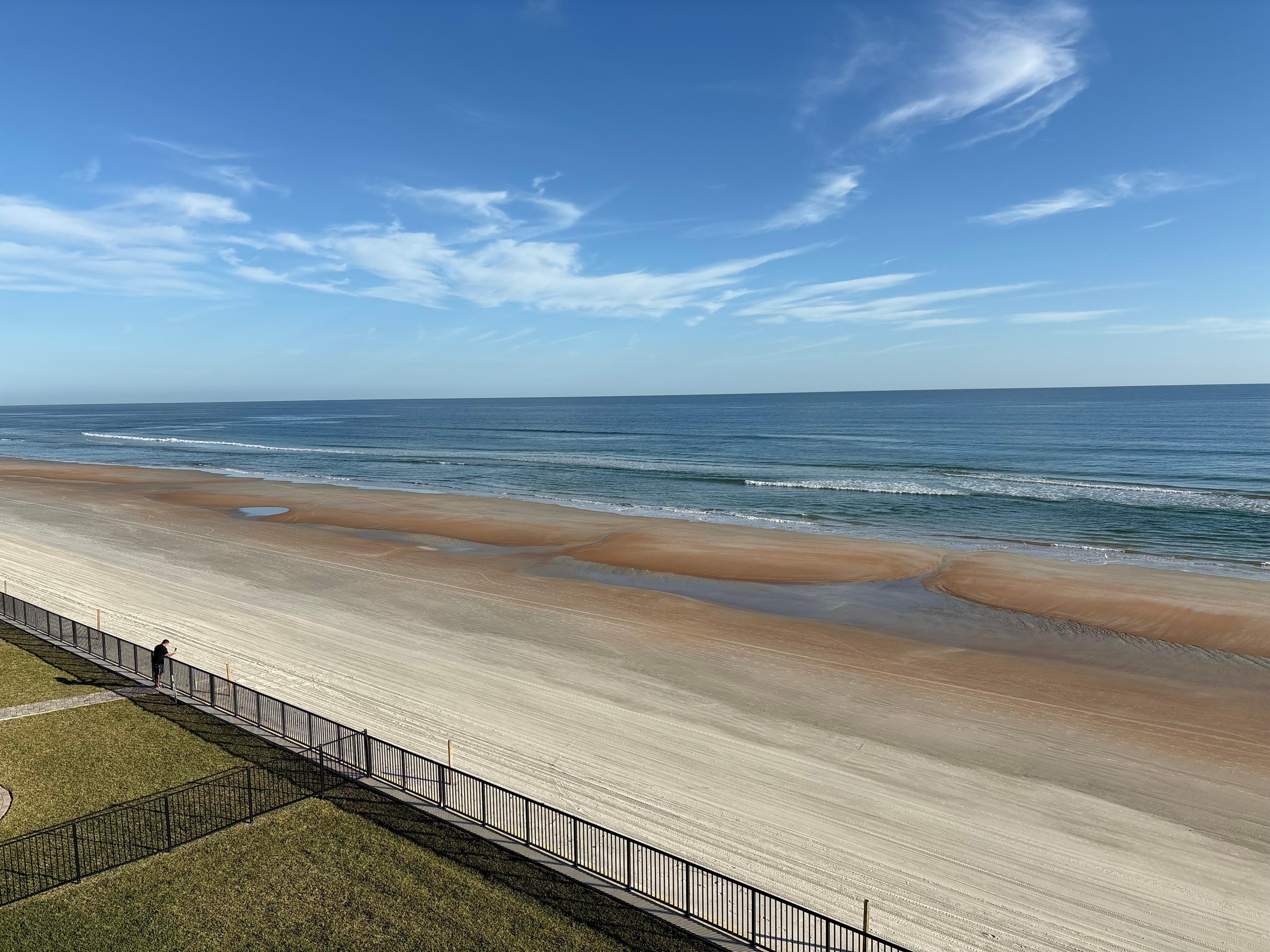 View of the ocean from our balcony 